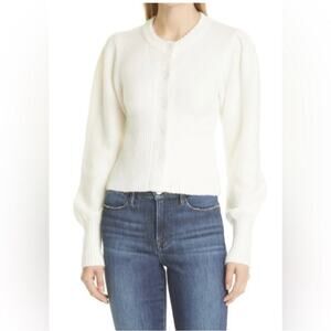BAUM UND PFERDGARTEN Catia cream wool cardigan an sweater SMALL